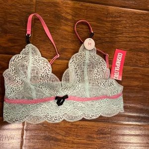 Cosmopolitan Mint Lace Bralette Medium